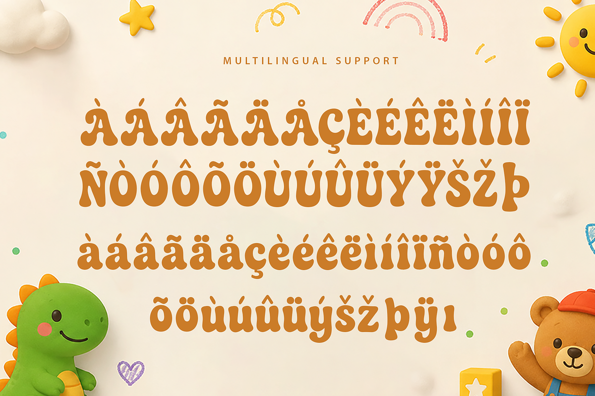 Mellow Pop - Modern Kids Font, a Handwritten Font by overlaytemplates (Photo 5 of 5)
