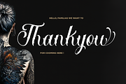 Ruthlock - Tattoo Script Font, a Script Font by Essentials Studio (Thumbnail 8 of 8)