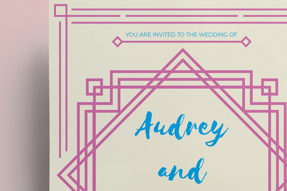 Art Deco Wedding Invitations, an Invitation Template by Millusti (Photo 3 of 4)