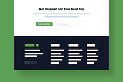 Minimalist Travel Wireframe Layout, a Wireframe Template by MightyDesign (Thumbnail 6 of 9)