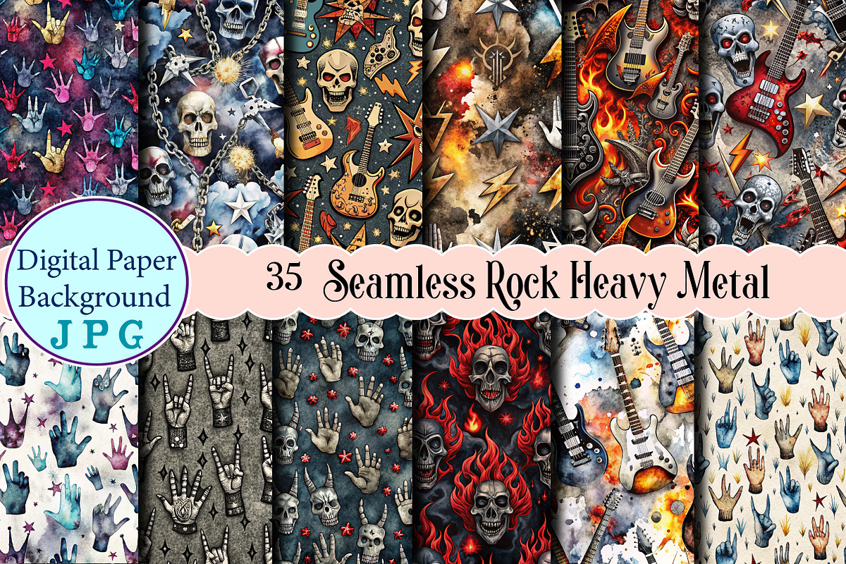 Seamless Rock Heavy Metal Digital, a Background Photo by Wow Magic (Photo 1 of 2)