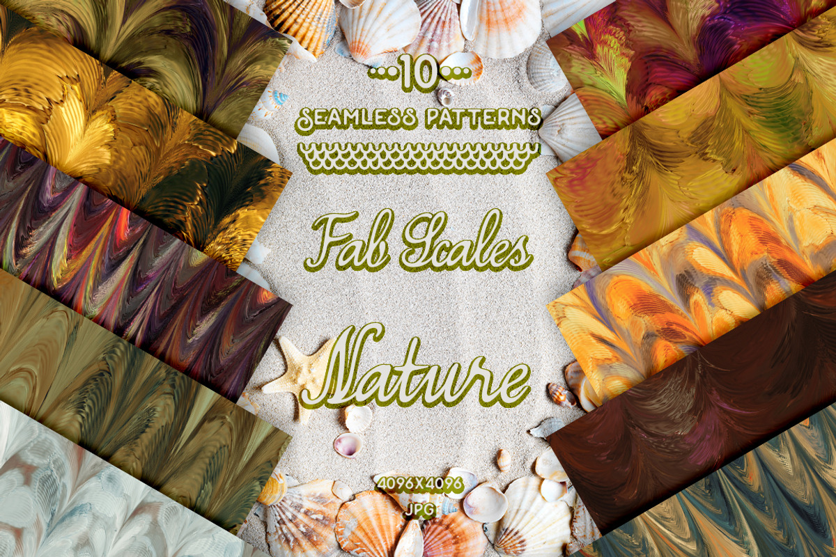 Seamless pattern of fabulous scales, a Texture Graphic by SunArt (Photo 1 of 3)