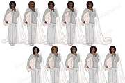 Weekend Girls Clipart, a Person Illustration by GlamArtZhanna (Thumbnail 5 of 5)