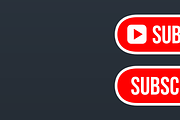 YouTube Subscribe Button icon, a Graphic by Vaughn Studios (Thumbnail 2 of 6)