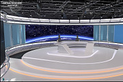 Virtual TV Studio News Set 35, an Architecture 3D Model by akerStudio (Thumbnail 21 of 39)