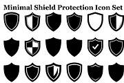Minimal Shield Protection Icon Set, an Icon by Designer_Momina (Thumbnail 1 of 10)