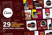 Holy Communion Church Flyer Bundle, a Social Media Template by MK Creatives (Thumbnail 2 of 3)