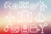 Travel Set Outlined & Colored, an Icon by DeniseUytiepo (Thumbnail 4 of 5)