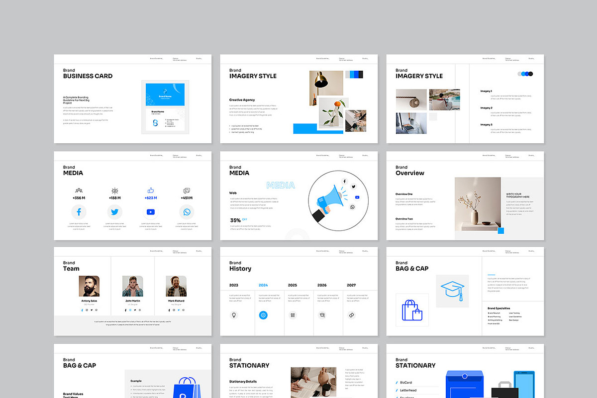 Brand Gridline Presentation Template, a Presentation Template by GenerousArt (Photo 7 of 7)