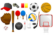 Sports Tools Vector, an Illustration by erkoudesign (Thumbnail 1 of 2)