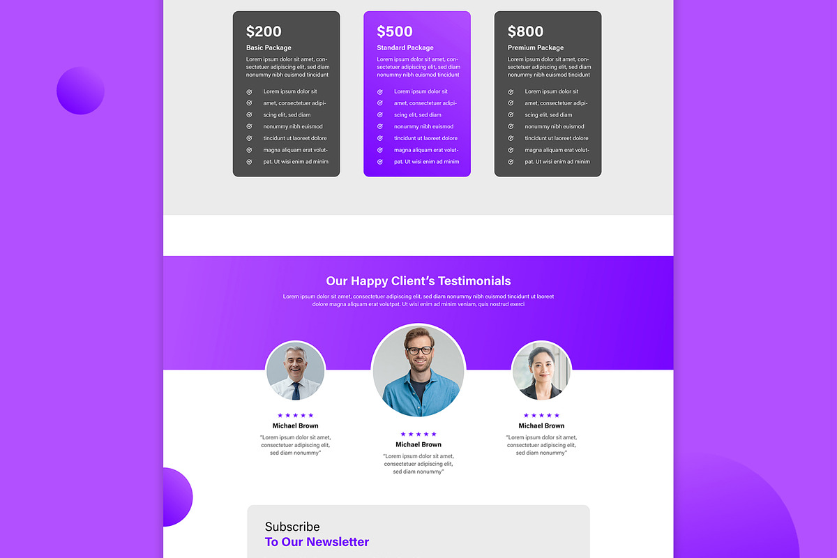 Digital Marketing Landing Page, an UI Kit Template by CreativeShaper (Photo 5 of 6)