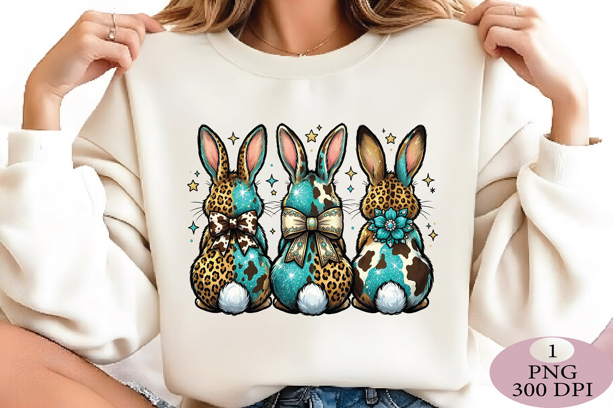 Cowgirl Easter Bunny Png, an Illustration by Daily.Designs (Photo 2 of 5)