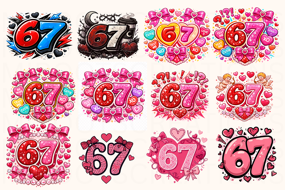 Valentine 67 PNG Bundle, an Object Graphic by MIRoots Design Studio (Photo 2 of 5)