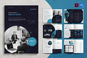 Annual Report Brochure Canva, a Brochure Template by TheBrightGrap (Thumbnail 1 of 11)