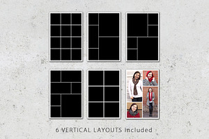 4x6 Photo Card Collage Template Pack