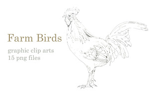 Graphic Farm Birds