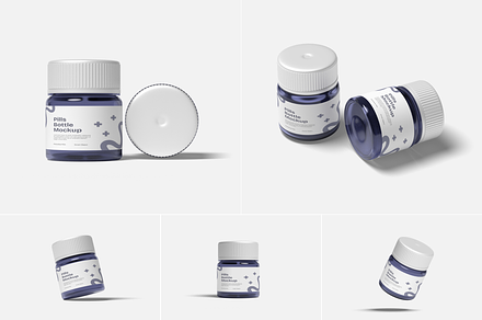 Supplement Pill Bottle Mockup