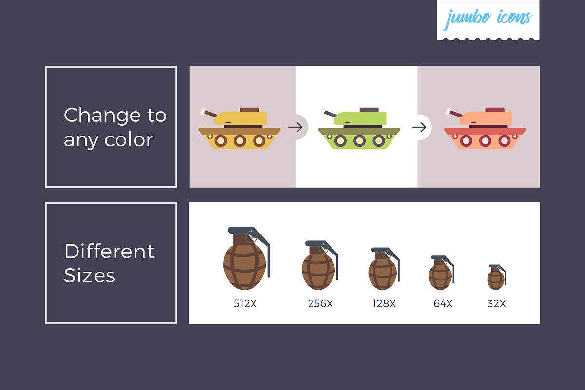 Gaming Weapons Icons Pack - Flat V2, a Duotone Icon by Jumbo Icons (Photo 4 of 5)