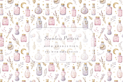 Potion Bottle Seamless Pattern, a Decorative Illustration by Pati Charm Studio (Thumbnail 1 of 7)