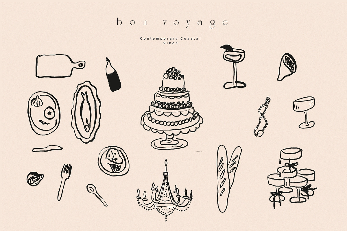 Handdrawn Dolce Vita Summer Icons, an Object Graphic by Laras Wonderland (Photo 5 of 14)