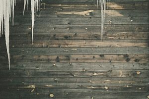 Wood Planks and Icicles