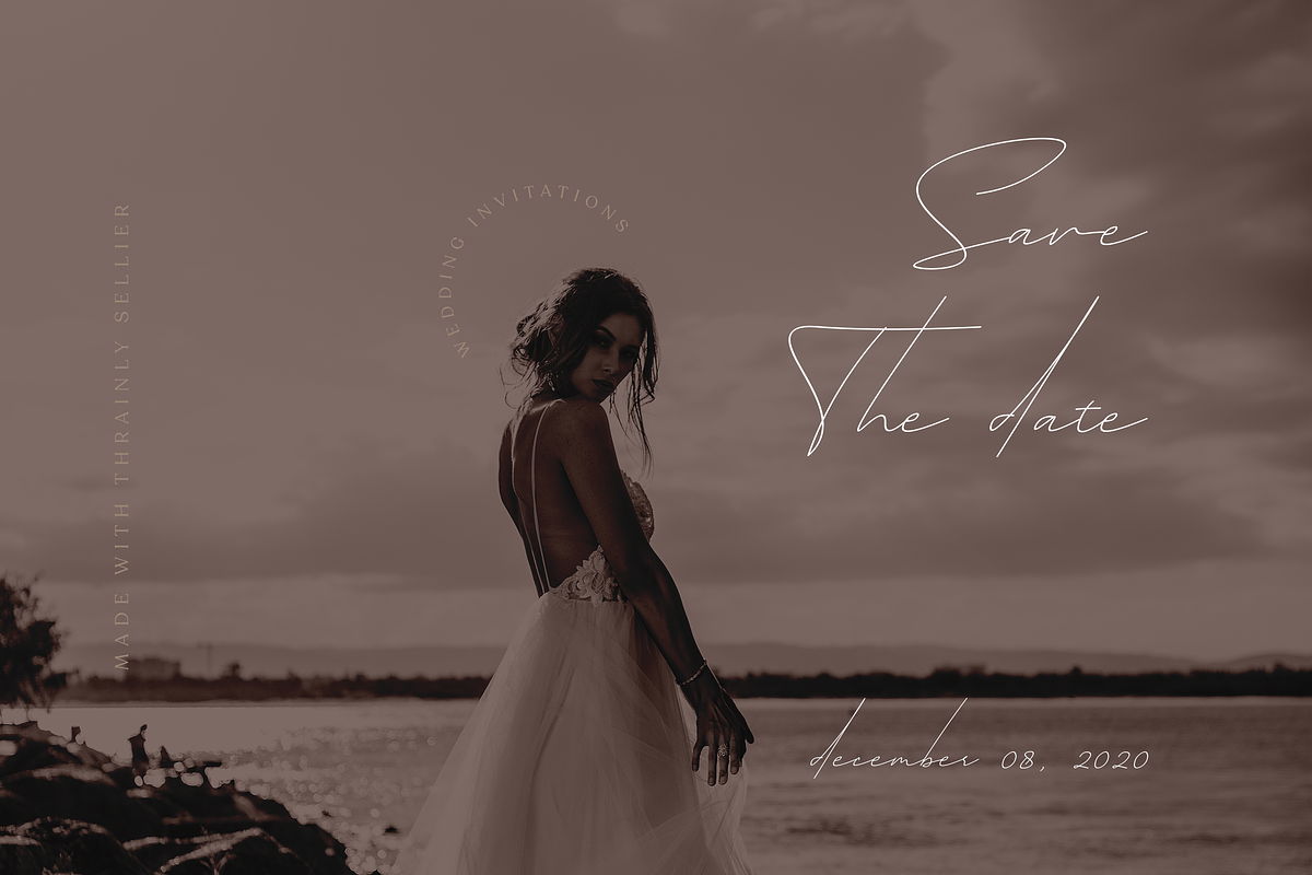Thrainly Sellier, a Script Font by Namara Creative Studio (Photo 6 of 6)