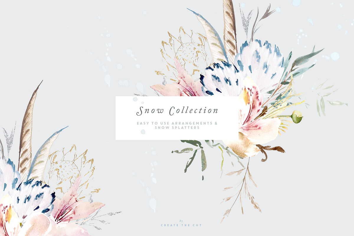 Hand Painted Clip Art - Snow, an Illustration by Create The Cut (Photo 5 of 11)