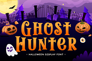 Halloween Font - Ghost Hunter, a Handwritten Font by Mozatype (Thumbnail 1 of 8)