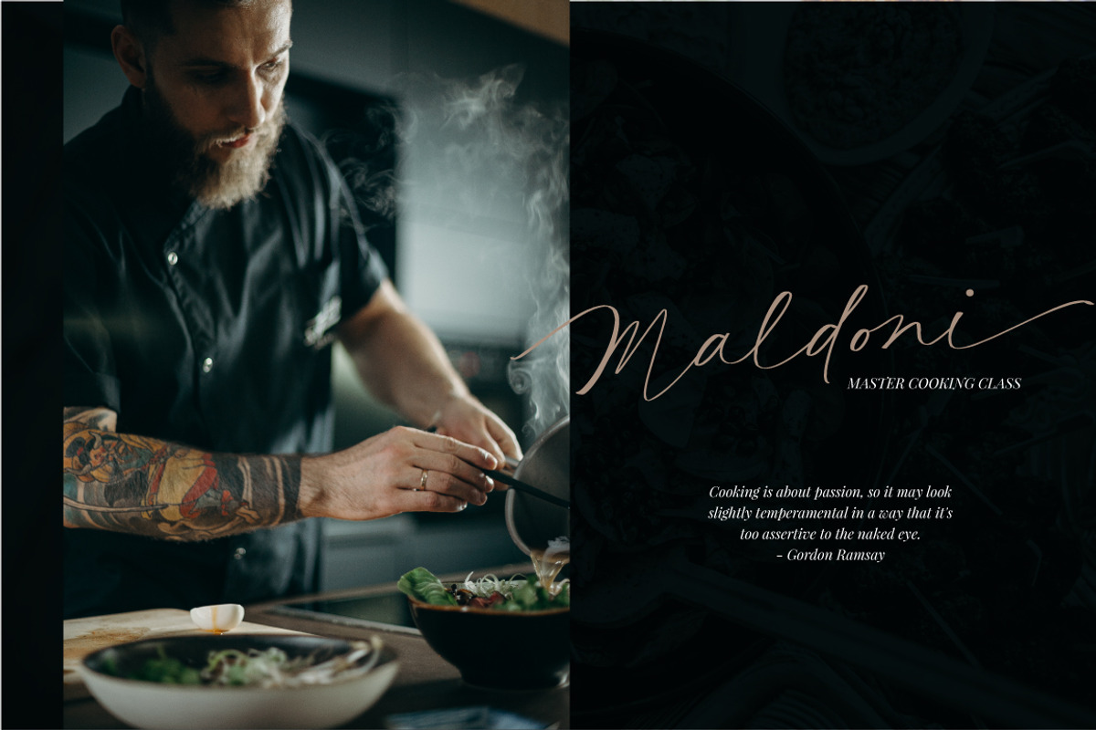 Bondmila Chic Script, a Script Font by DoubleZ Studio (Photo 11 of 13)