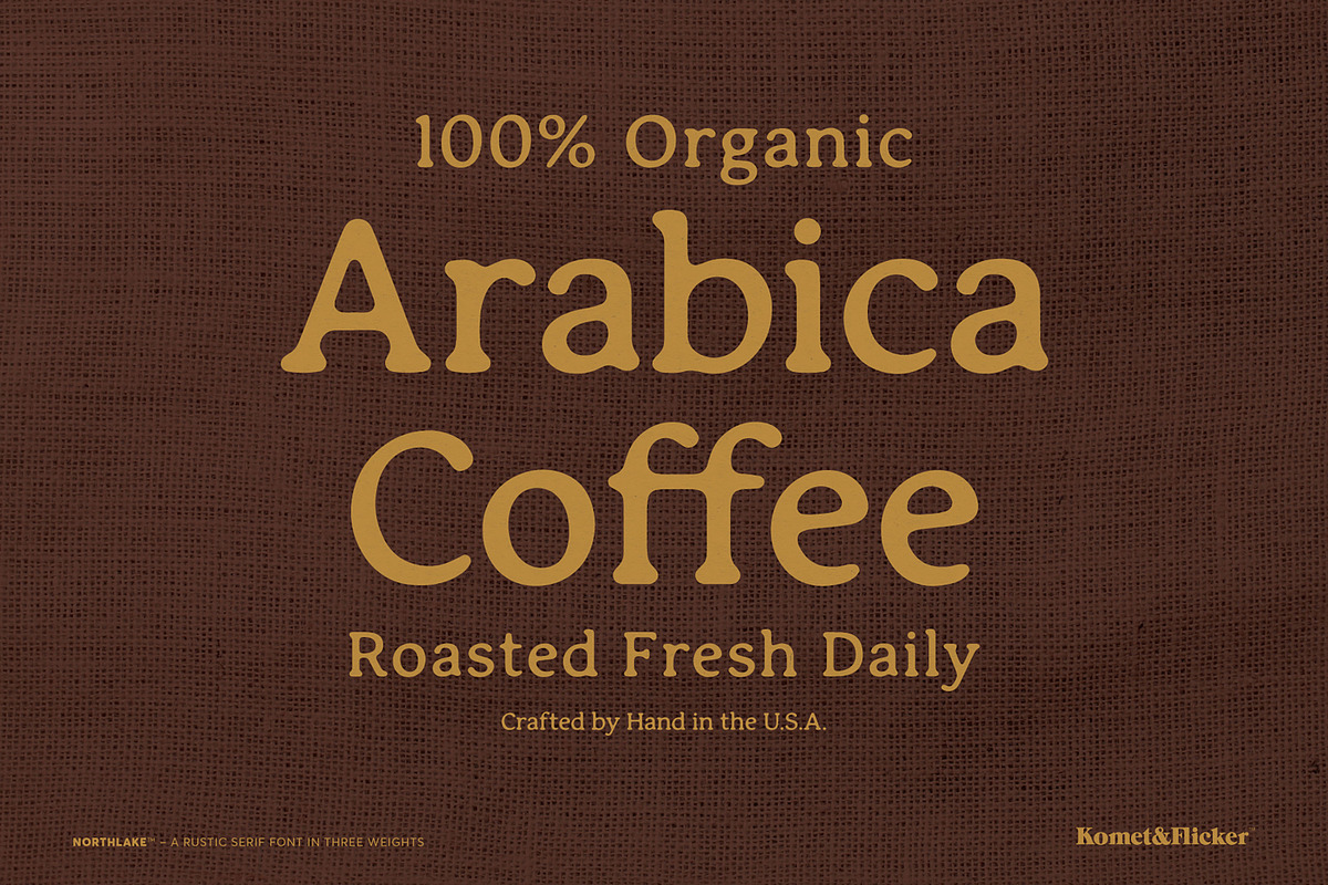 Northlake - A Rustic Serif Font, a Serif Font by Komet & Flicker (Photo 8 of 15)