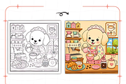 Cozy Careers Cute & Comfy Coloring, an Animal Illustration by Design Station (Thumbnail 6 of 8)
