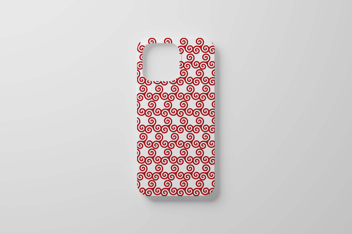 Seamless Pattern Red Spirals, a Pattern Graphic by Viktorijareut (Photo 5 of 5)