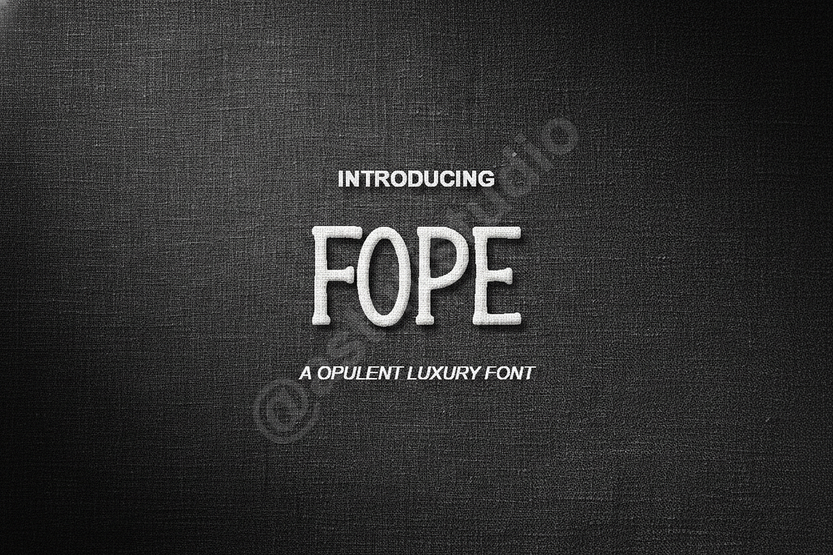 Fope | Elegant Luxury Display Typefa, a Font by Astuti Studio (Photo 1 of 16)