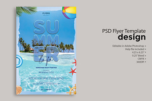 Summer Life PSD Flyer Template