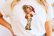 Light Up Christmas Girls Cliparts, a Seasonal Illustration by Ink Gallery (Thumbnail 11 of 13)