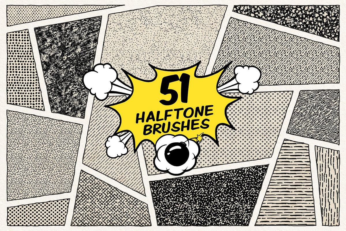 Vintage Comics Procreate Brushes preview 2