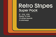 70's Retro Stripes, an Object Graphic by Stellen Design (Thumbnail 1 of 14)