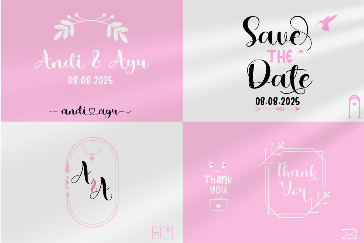Love Ayu - Wedding Fonts Script Love, a Script Font by MC Creative (Photo 2 of 11)