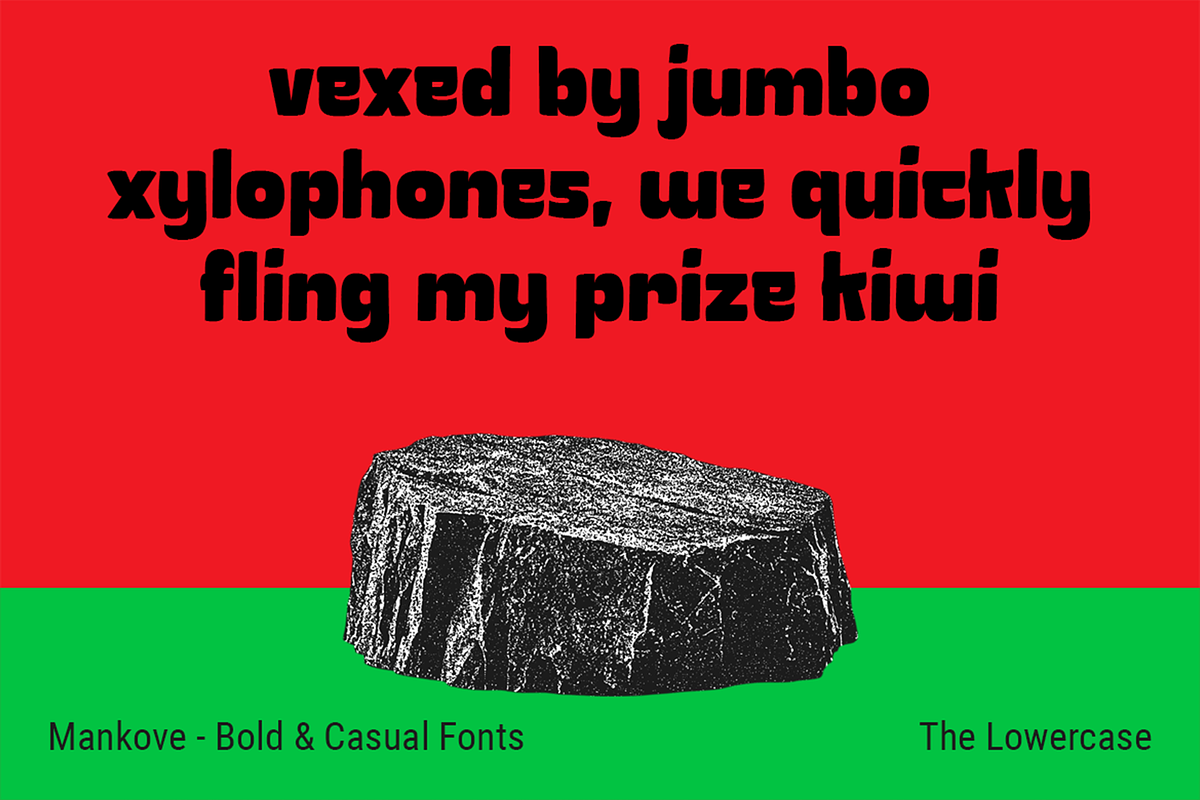 Mankove - Bold Casual Fonts, a Sans Serif Font by Konstantine Studio (Photo 3 of 4)