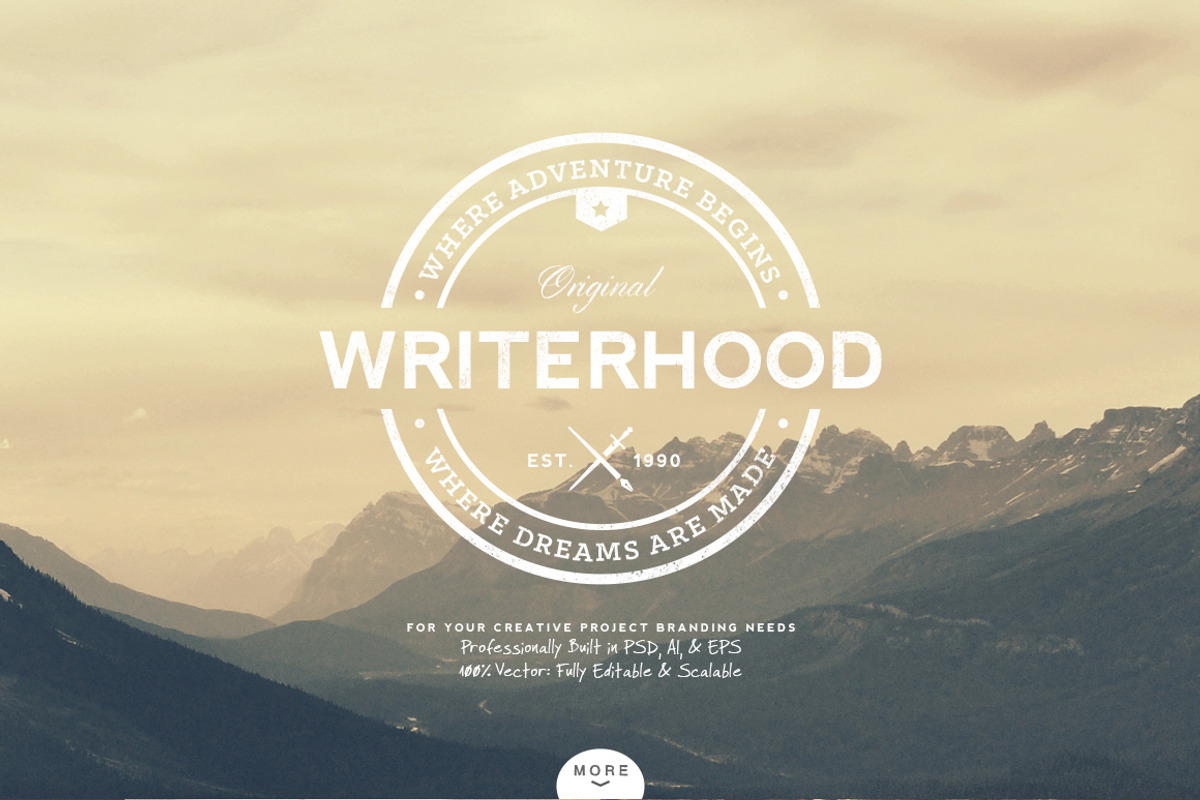 33 Trendy Vintage Insignias Bundle 2, a Branding & Logo Template by Yusof Mining (Photo 4 of 5)