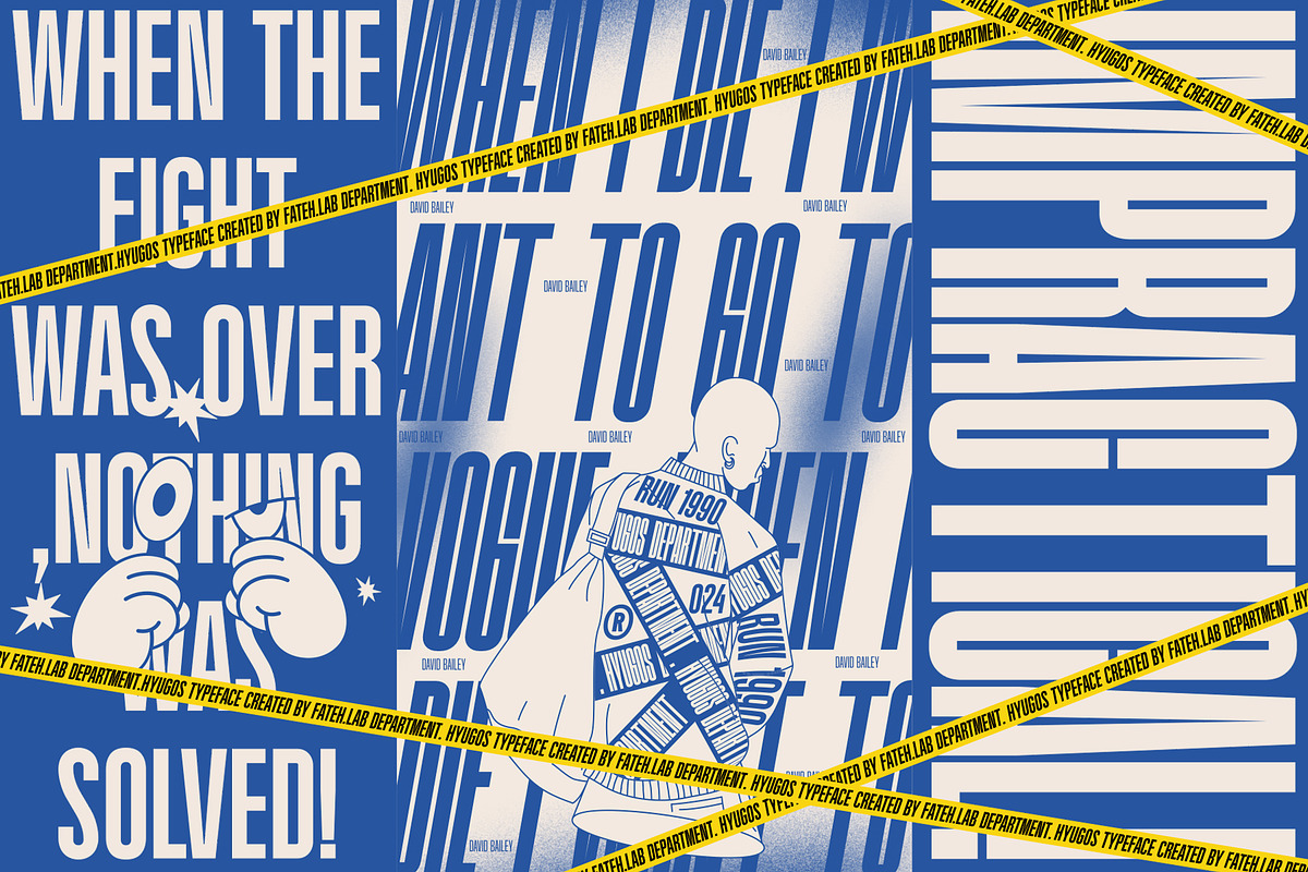 Hyugos | Condensed Shadow Font!!, a Sans Serif Font by Fateh.Lab (Photo 9 of 12)