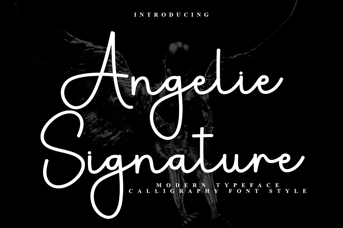 Angelie Signature, a Font by FreshTypeINK (Photo 1 of 8)