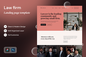 Lawkasa Landing Page Template