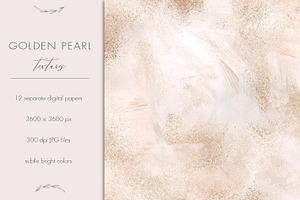 12 Golden Pearl Beige Textures