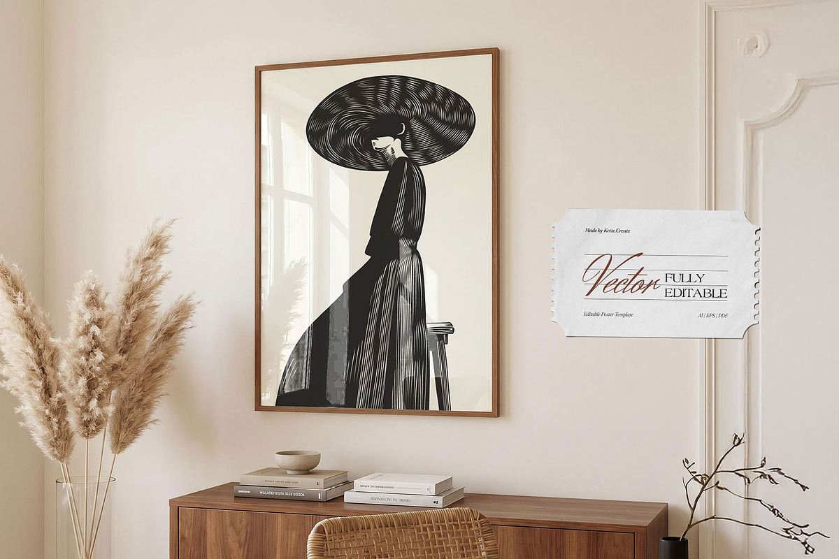 Linocut Gallery | Poster Builder, an Object Graphic by KetteCreate (Photo 8 of 13)