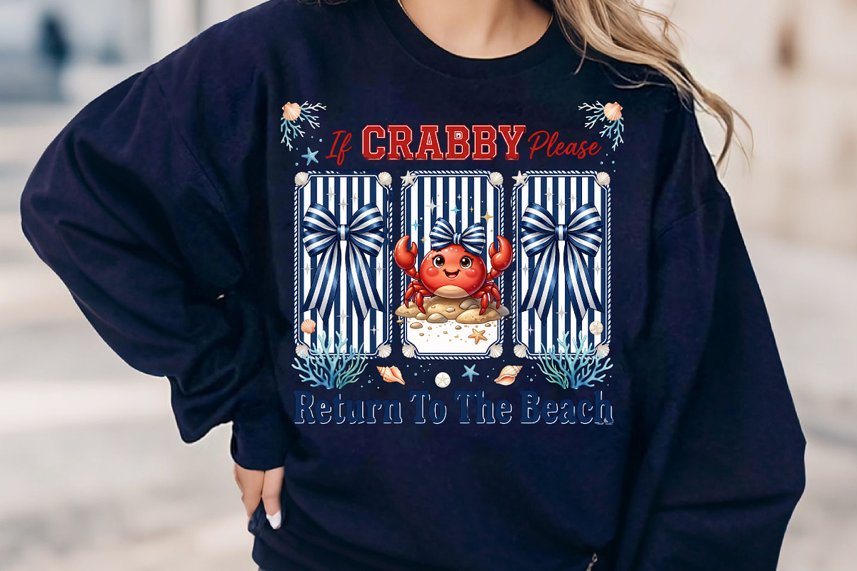 Coquette Bow If Crabby Beach PNG, an Illustration by CreationArt (Photo 2 of 9)
