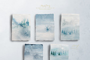 Christmas Watercolor and Inky Line, an Illustration by Twigs and Twine (Thumbnail 10 of 12)