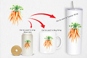 Carrot Clipart, a Graphic by Artnoy (Thumbnail 4 of 5)