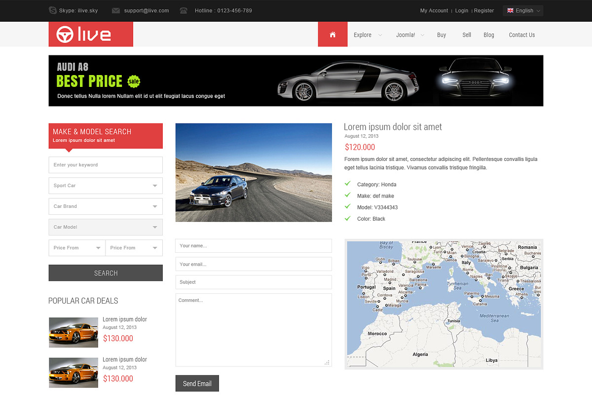 SJ Live with AdsManager & K2, a Websites & App Template by YouTech (Photo 4 of 5)