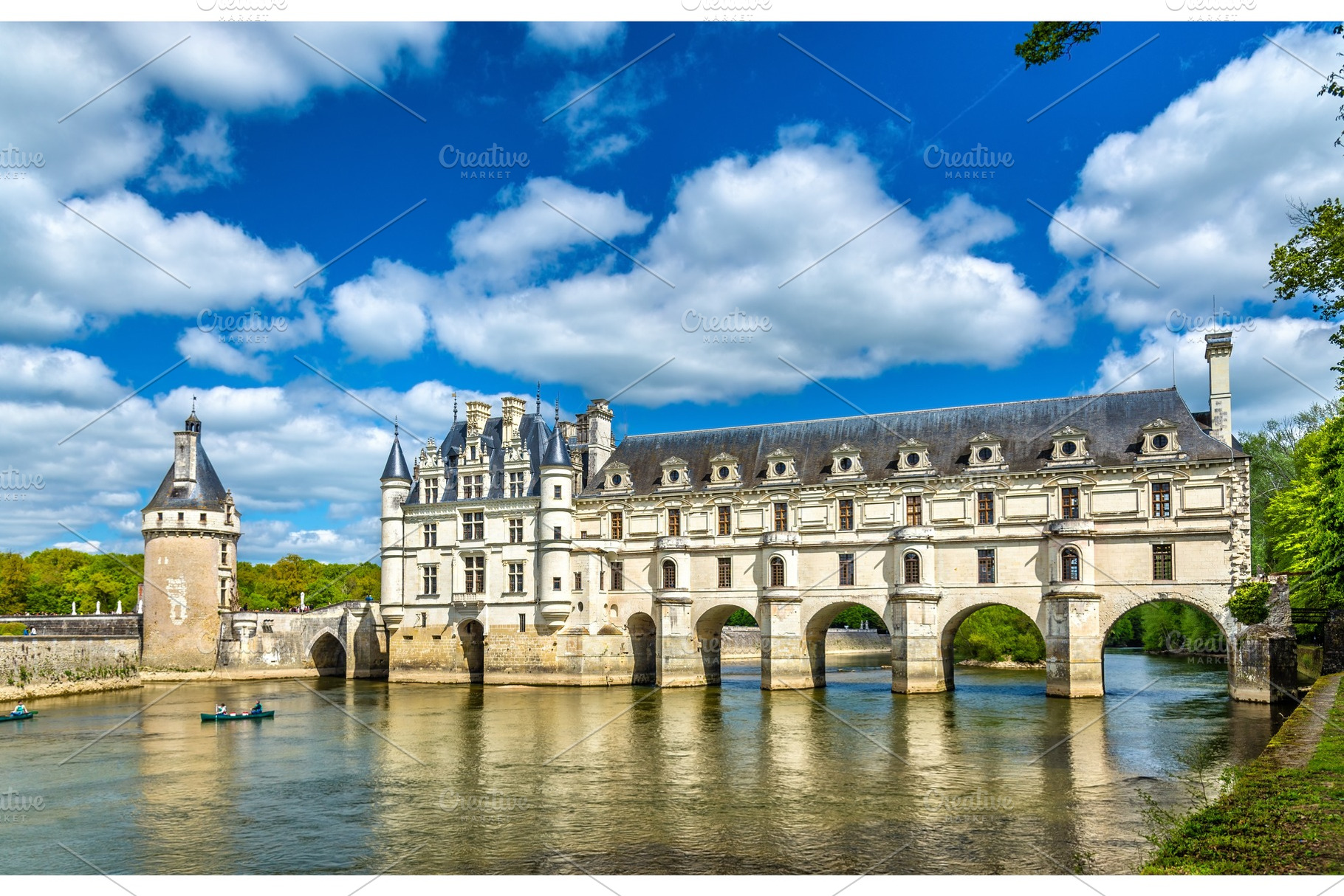 Chateau de chenonceau on the cher river france stock photo containing, an Architecture Photo by Leonid Andronov